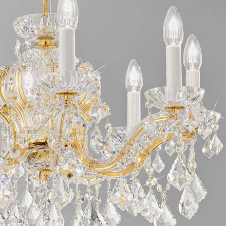 KOLARZ Maria Louise luster, goud 24 kt, 8-lamps