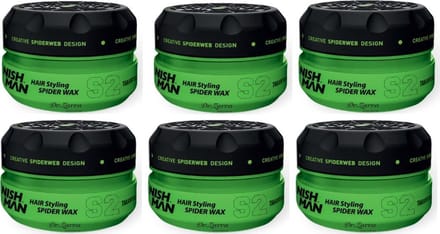 NISHMAN S2 HAIR STYLING WAX SPIDER 6 STUKS
