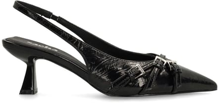 Sacha - Dames - Zwarte slingback pumps met gespen - Maat 41
