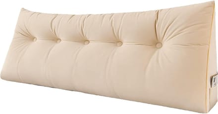 Leeskussen Rugsteun - Bedkussen - Ontspannen Lezen - Zachte Vulling - 60x50cm - Grijs