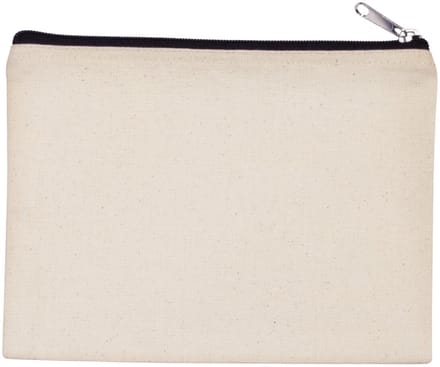 Kimood Tasje van canvaskatoen - middelgroot model KI0721 - NATURAL / BLACK - One size