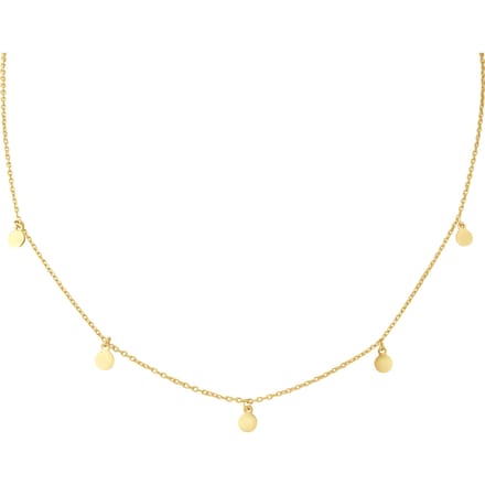 Hanger ketting - geel verguld zilver