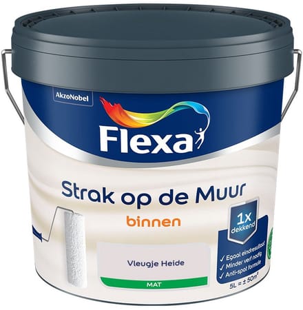 Flexa - Strak Op De Muur Binnen Mat - Vleugje Heide - Mengverf - 5 L