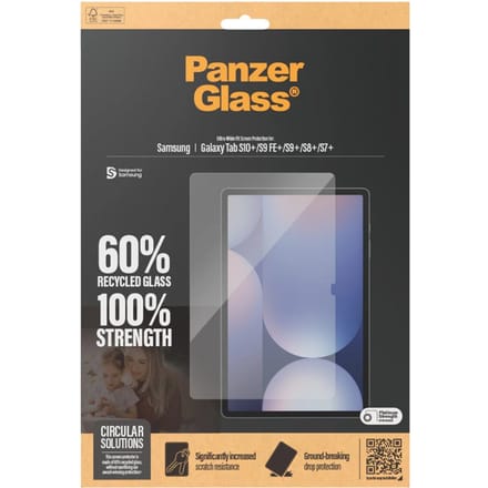 PanzerGlass Screenprotector voor de Samsung Galaxy Tab S10 Plus / Tab S9 FE Plus / Tab S9 Plus / S8 Plus / S7 Plus / Tab S7 FE 5G
