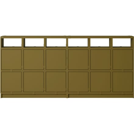 Muuto Stacked Storage Sideboard Configuratie 1 - brown green