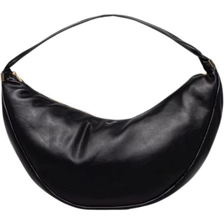 Calvin Klein Pinched Soft Crescent - Schoudertas L 35 cm (schwarz)