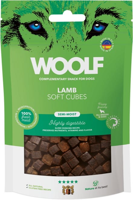 Woolf - Soft Cubes Lam (monoprotein) - 100gr