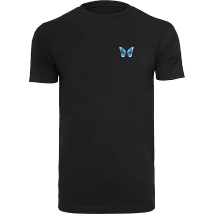 Mister Tee - Butterfly Winter Heren Tshirt - S - Zwart