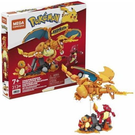 Mega Bloks Pokemon Pokemon Charmander Evolution set Bekende knuffels