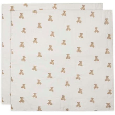 Jollein hydrofiele doeken Beer 2 stuks White unisex