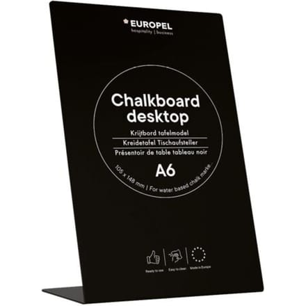 Krijtbord tafelstandaard »L-Ständer« A6 zwart 1 stuk