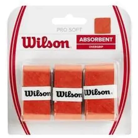 Wilson Pro Soft Tennis / Padel Overgrip 3 st. Bruin/Oranje