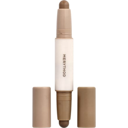Merythod, Double Contour Stick, 02 Toffee Brown, 11oz white