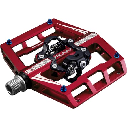 FUNN Mamba SPD Dubbelzijdige clipless pedalen, rood