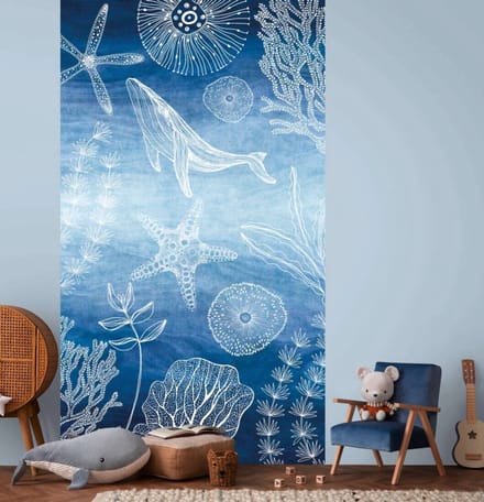 ONDERWATERWERELD FOTOBEHANG | Orka - Blauw Wit - A.S. Création Lilly & Luis