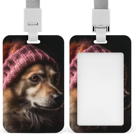 Kaarthouder - Badge Protector - Kantoor Werk - Glijdend Ontwerp - 4.3 x 2.7 Inch - Wit