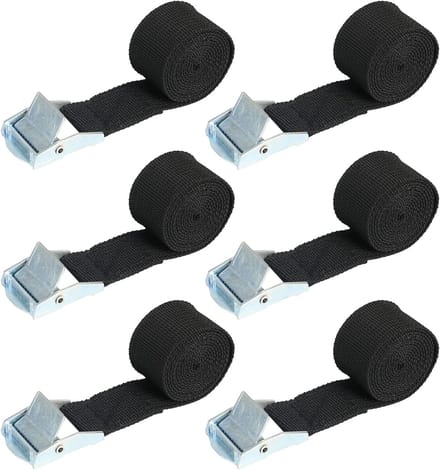Set van 10 sjorbanden met klemsluiting voor outdoor gebruik