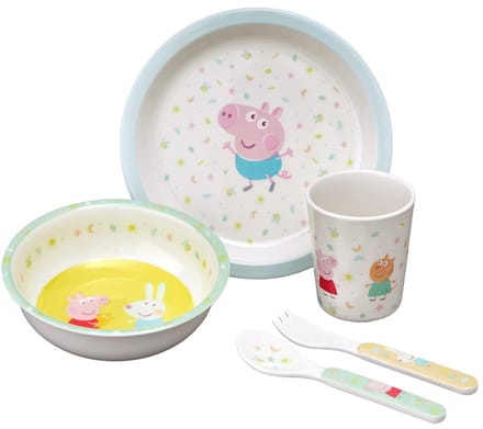Peppa Pig dinnerset 5 dlg