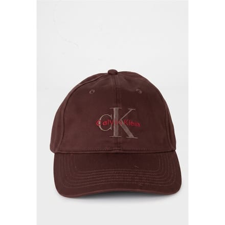Calvin Klein Monogram Embroidery Cap Rich Brown Größe: OS | Hüte Outlet | Herren | Braun
