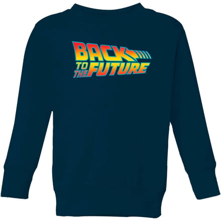 Back To The Future Classic Logo Kids' Sweatshirt - Navy - 134/140 (9-10 jaar)
