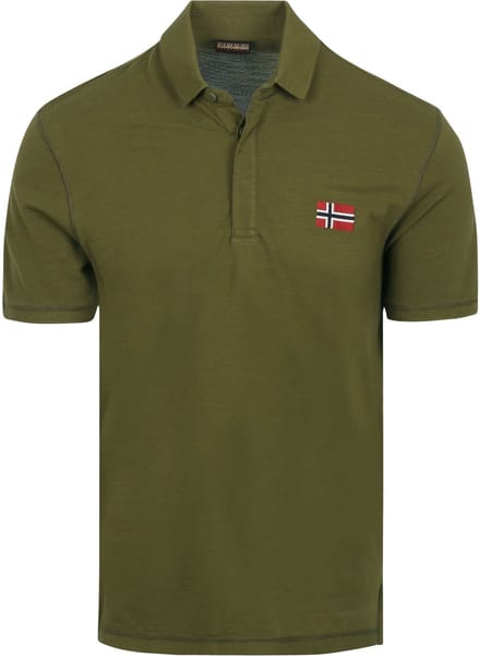 Napapijri Ebea Polo Olive - Maat M - Heren