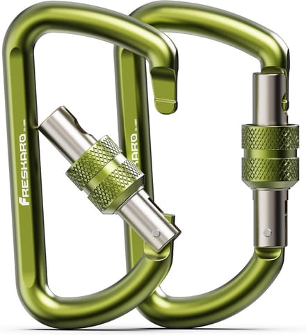 Sterke 3 Inch Karabijnhaak met Schroefsluiting - 1220 kg Belasting - Aluminium