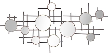 IBOS - Wandspiegel - Zwart - Metaal