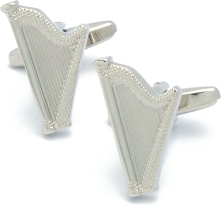 Manchetknopen - Harp Hapenist Zilverkleurig