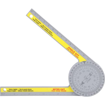 Rapporteur d'angle pour scie à onglet, rotatif à 360 degrés, haute précision, 2 échelles, portable, pour menuisier yellow