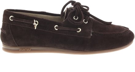 Dames Instappers & Ballerina's Maruti Eilza Dark Brown Donkerbruin - Maat 41