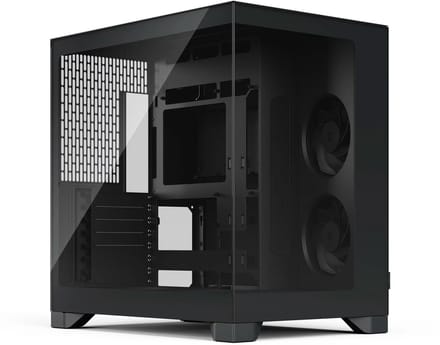 Fractal Design Geh Pop 2 Vision Black Midi-tower PC-behuizing Zwart 4 voorgeïnstalleerde ventilators, Stoffilter, Zijvenster