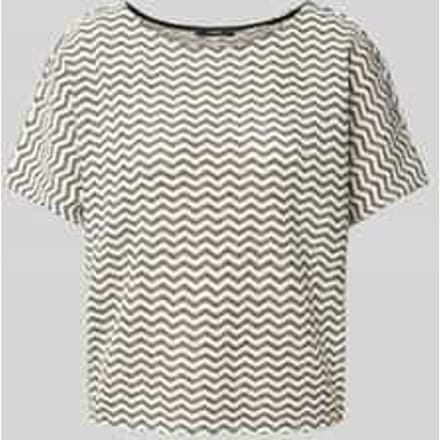 T-shirt met structuurmotief