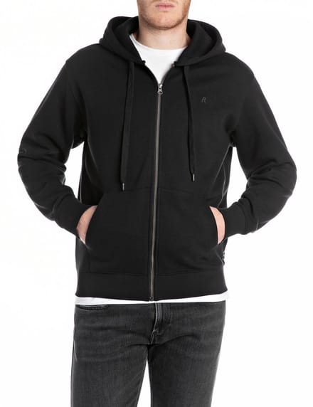 Replay Heren Sweatshirt regular fit Zwart S Volwassenen