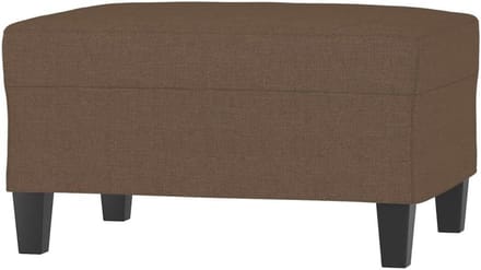 Voetenbank - Hocker Poef - Voeten Rusten - Stabiel Frame - 70x55x41 cm - Bruin