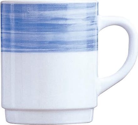 BRUSH MUG BLAUW 25CL SET VAN 6