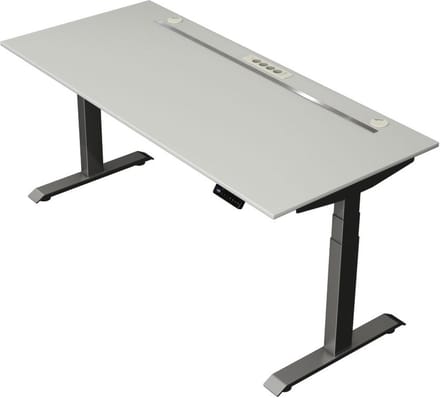Kerkmann - Zit sta bureau Move Boost 4 - 180x80cm - licht grijs-antraciet