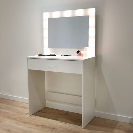 Milton & Oldbrook Kaptafel met LED-verlichting Boden Wit