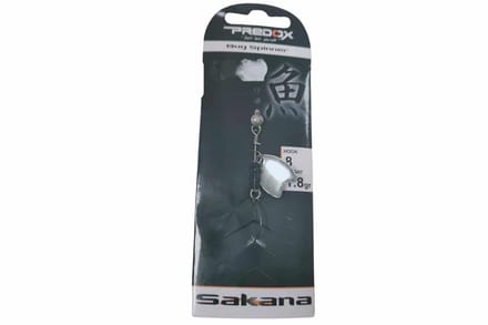 Predox Bug Spinner – Lichtgewicht microspinner met gevederde dreg voor forel en baars Silver