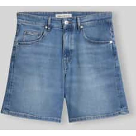 regular fit bermuda van katoenmix
