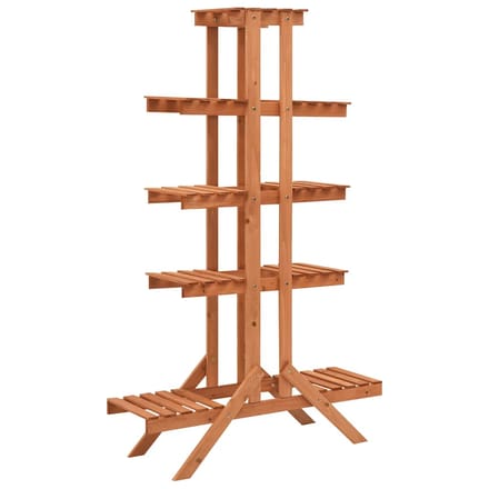 vidaXL - Plantenrek - 83x25x132 - cm - massief - vurenhout