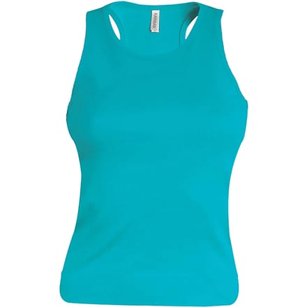 Tank Top Dames S Kariban Mouwloos Deep Turquoise 100% Katoen