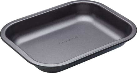 KitchenCraft MasterClass Kleine Braadpan Met Antiaanbaklaag - Heavy Duty Koolstofstaal 27 x 21 x 4 Centimeter