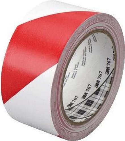 3M 767i 767RW50 PVC-plakband 764i Rood/wit (l x b) 33 m x 50 mm 1 stuk(s)