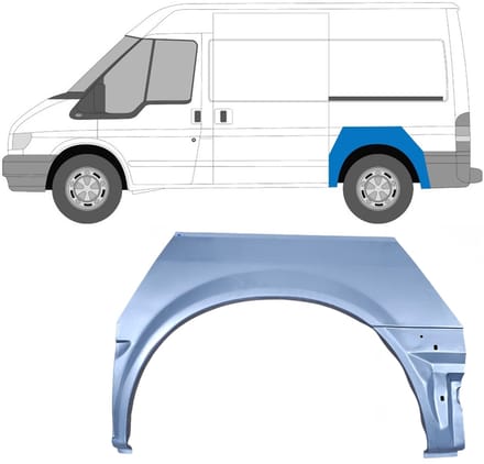 Reparatiepaneel achterspatbord voor Ford Transit 2000-2013 / Links