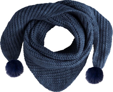 Baby's Only Driehoek sjaal met Pompon Cool - Jeans - 3-8 jaar - 100% acryl - GOTS