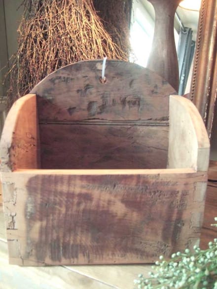 Houten wandconsole boog