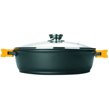 Sauteuse - IBILI - Evolution - 36 cm - Anti-aanbaklaag - Glazen deksel met siliconen handgrepen