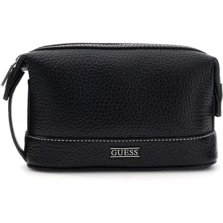 GUESS toilettas Boston Necessaire Black zwart