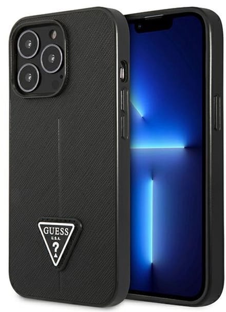 GUESS GUHCP14LPSATLK iPhone 14 Pro 6.1" black/black hardcase SaffianoTriangle Logo