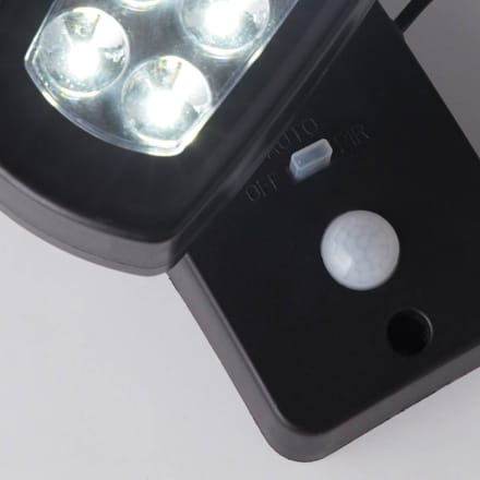 Searchlight LED-zonnelamp voor wandmontage 67423BK-PIR, bewegingsmelder